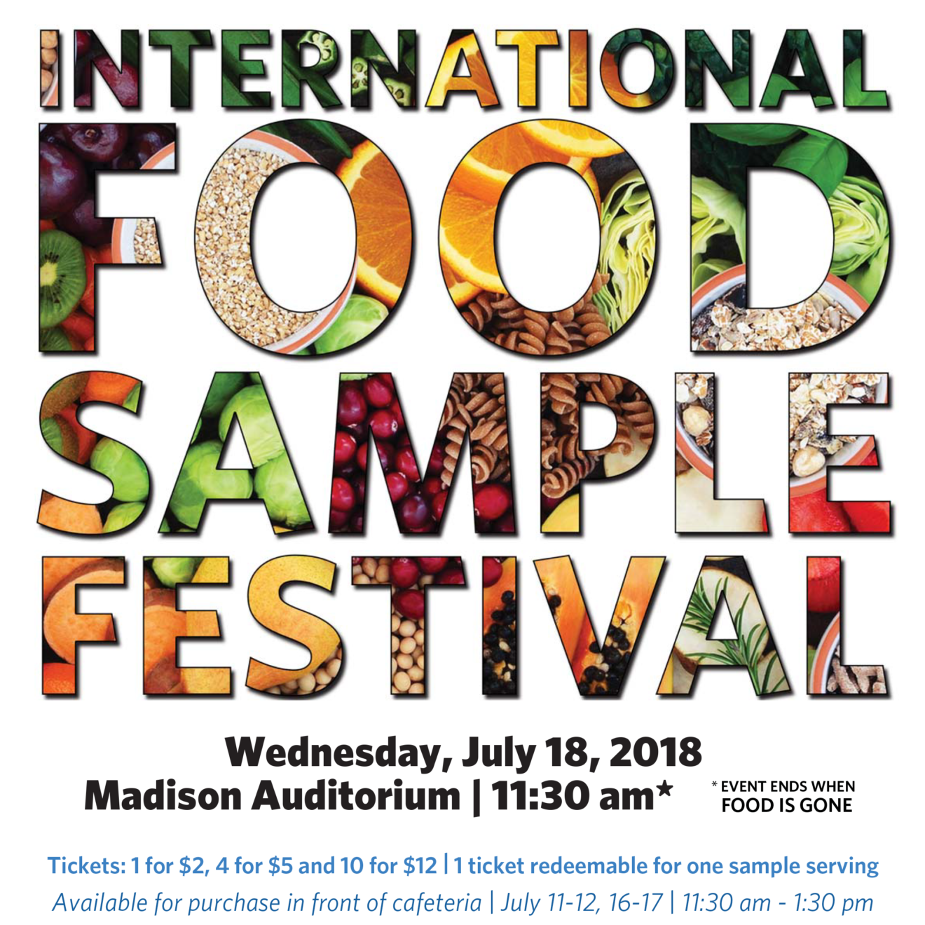 International Food Sample Festival (IFS) Lambda PTO